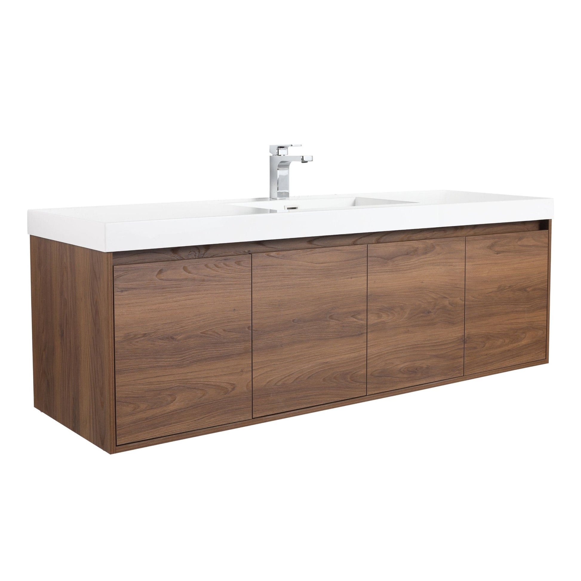 Blossom V8035 60 11 S Blossom Bern 60″ Single Vanity - Brown Walnut V8035 60 11 S