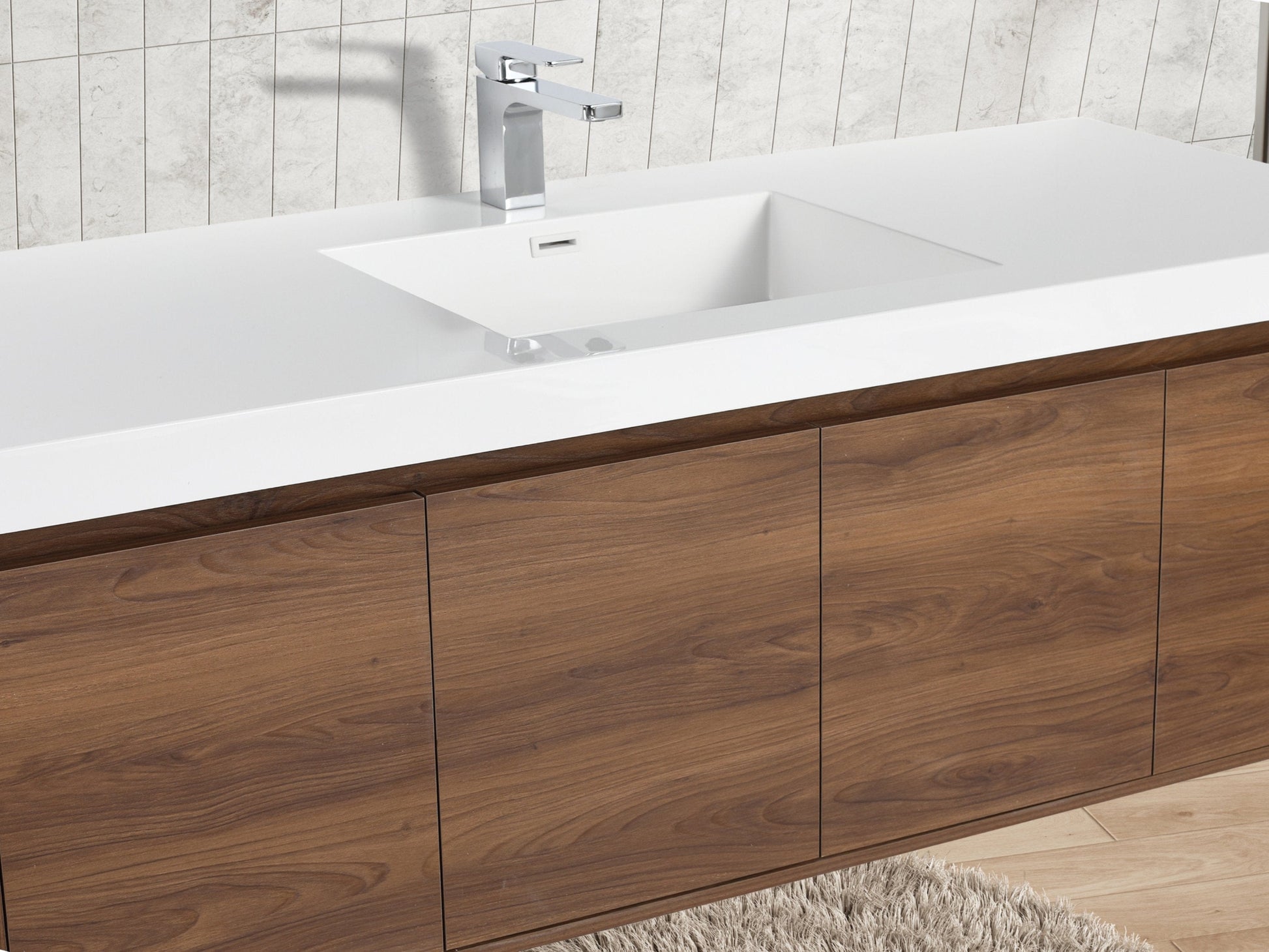 Blossom V8035 60 11 S Blossom Bern 60″ Single Vanity - Brown Walnut V8035 60 11 S