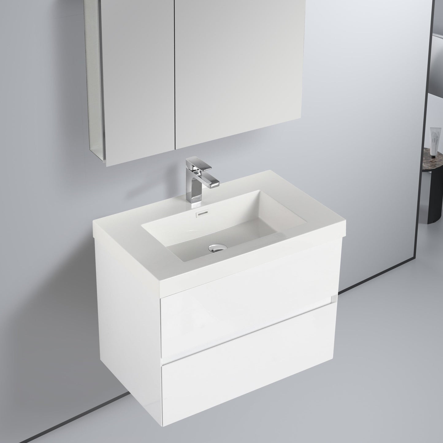 Blossom V8036 30 01 Blossom Assisi 30″ Vanity - Glossy White V8036 30 01