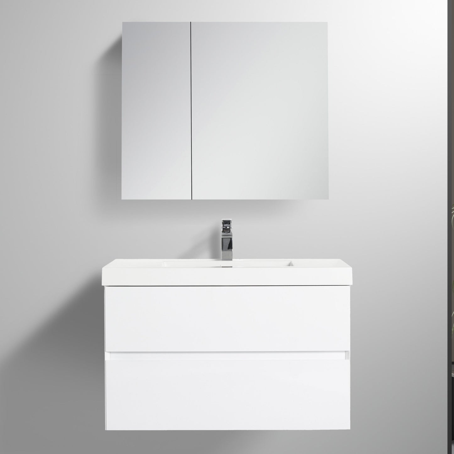 Blossom V8036 36 01 Blossom Assisi 36″ Vanity - Glossy White V8036 36 01