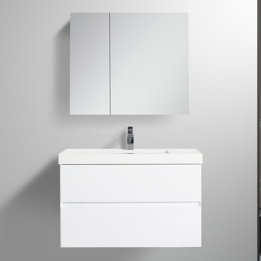 Blossom V8036 36 01 Blossom Assisi 36″ Vanity - Glossy White V8036 36 01