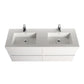 Blossom V8036 48 01 Blossom Assisi 48″ Vanity Double Sink - Glossy White V8036 48 01