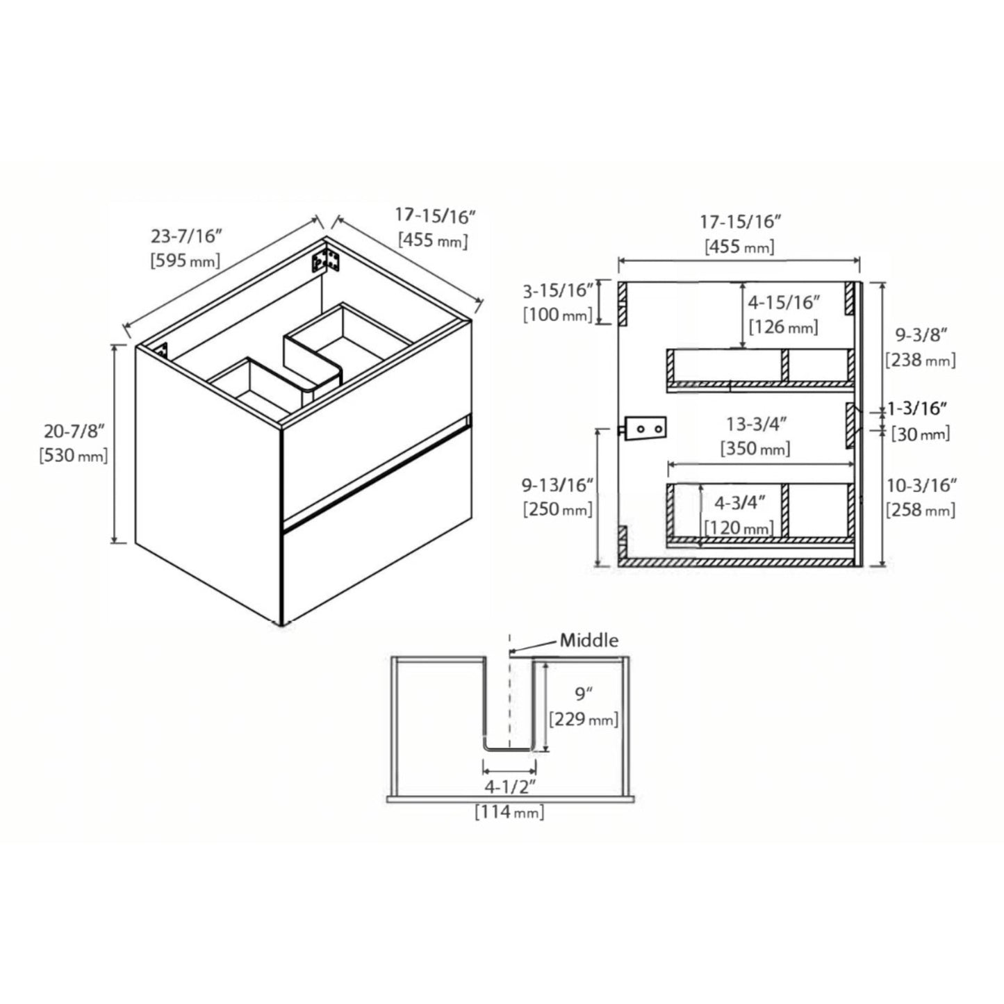 Blossom V8036 48 01 Blossom Assisi 48″ Vanity Double Sink - Glossy White V8036 48 01