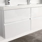 Blossom V8036 48 01 Blossom Assisi 48″ Vanity Double Sink - Glossy White V8036 48 01