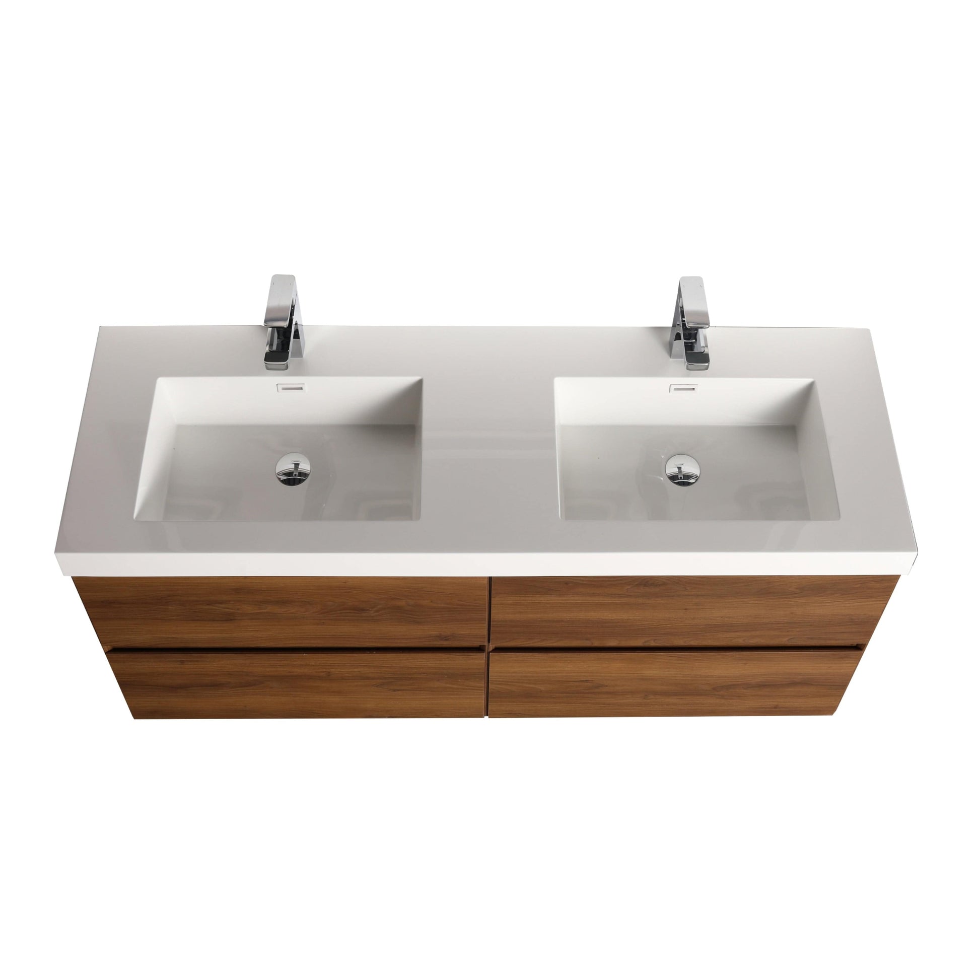 Blossom V8036 48 11  Blossom Assisi 48″ Vanity Double Sink - Brown Walnut V8036 48 11 