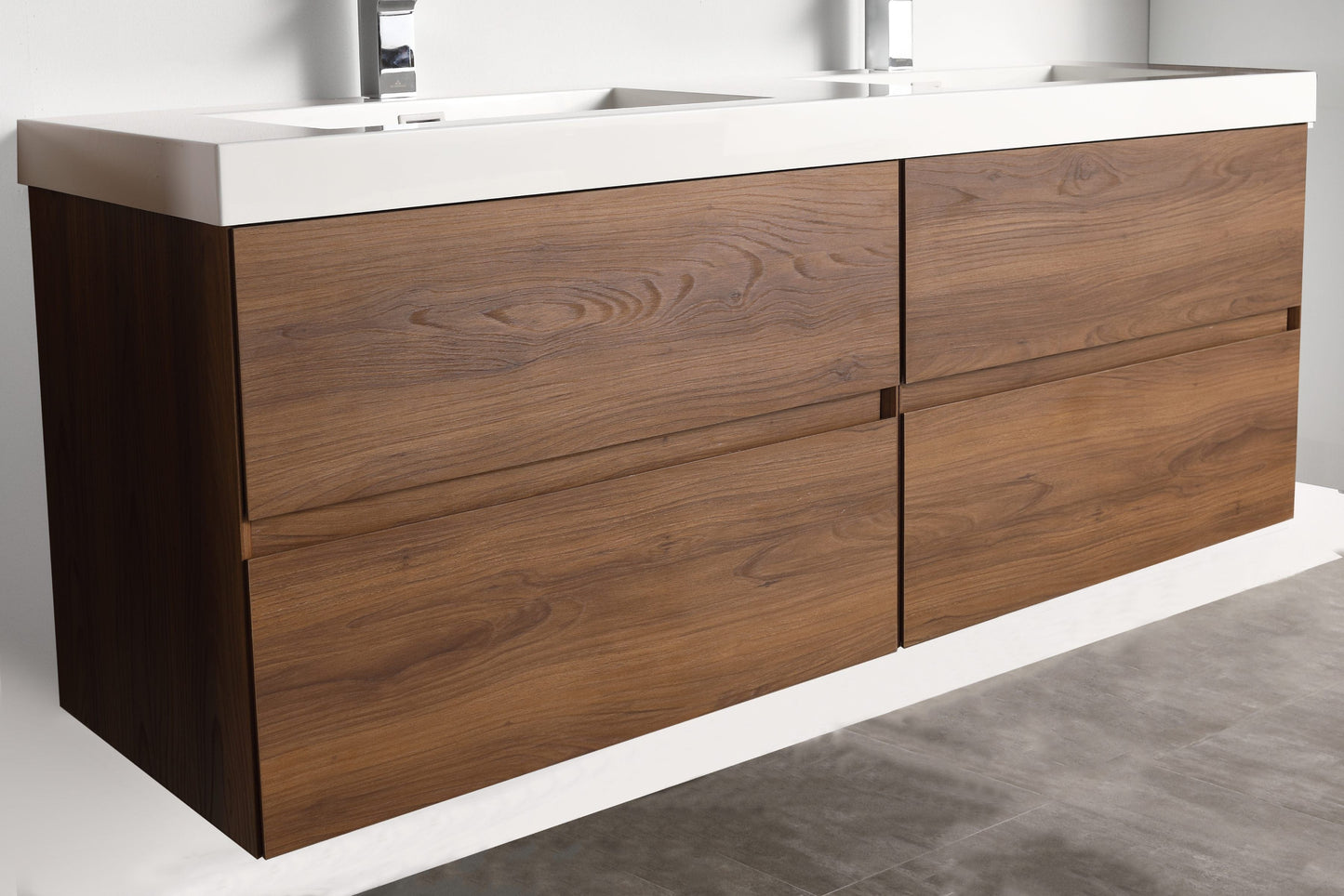 Blossom V8036 60 11 Blossom Assisi 60″ Vanity Double Sink - Brown Walnut V8036 60 11