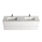 Blossom V8036 72 01 Blossom Assisi 72″ Vanity Double Sink - Glossy White V8036 72 01