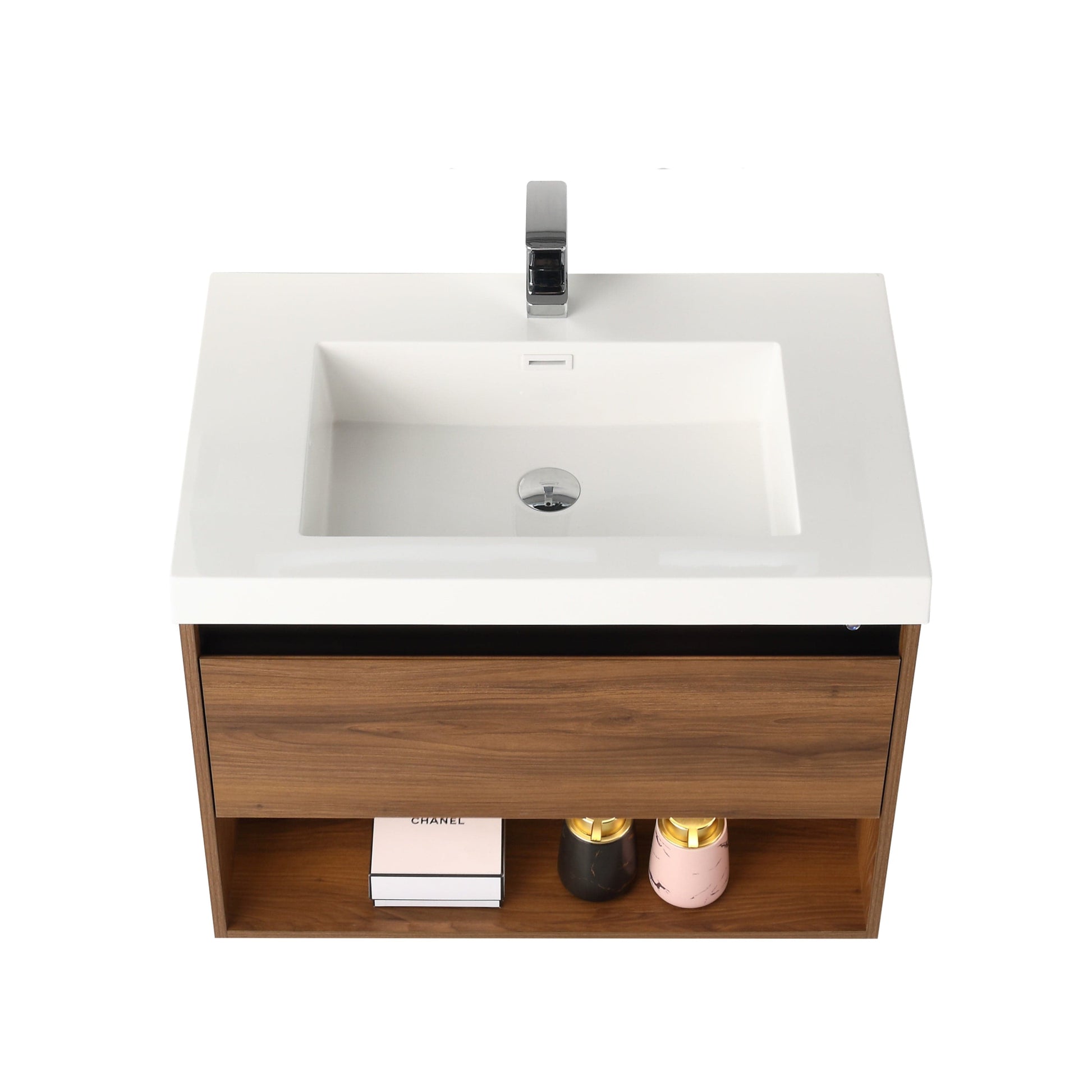 Blossom V8037 30 11 Blossom Bergen 30″ Vanity (Dual LED Illuminated) - Brown Walnut V8037 30 11