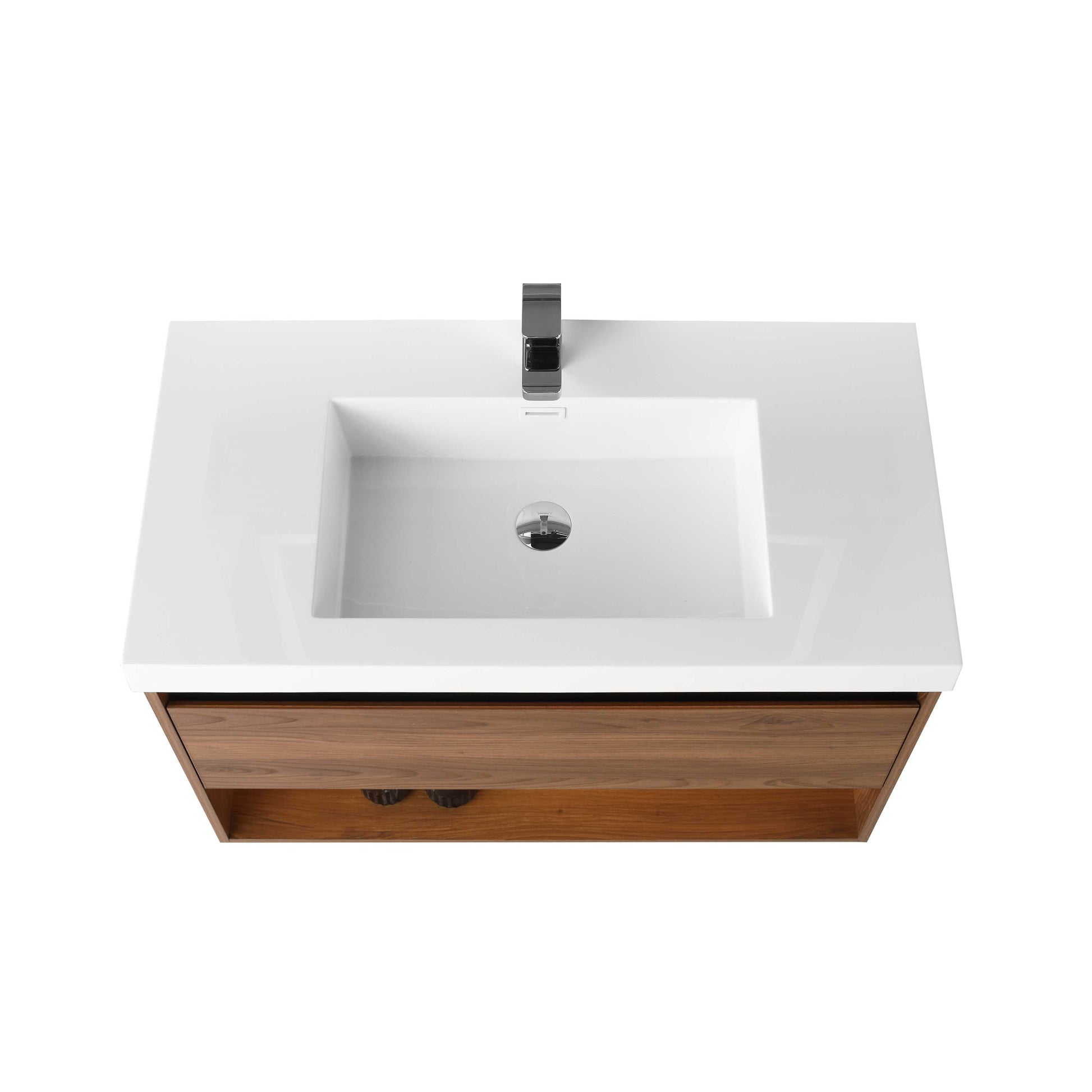 Blossom V8037 36 11 Blossom Bergen 36″ Vanity (Dual LED Illuminated) - Brown Walnut V8037 36 11