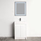 Blossom V8038 24 01 Blossom Capri 24″ Vanity (Dual LED Illuminated) - Glossy White V8038 24 01