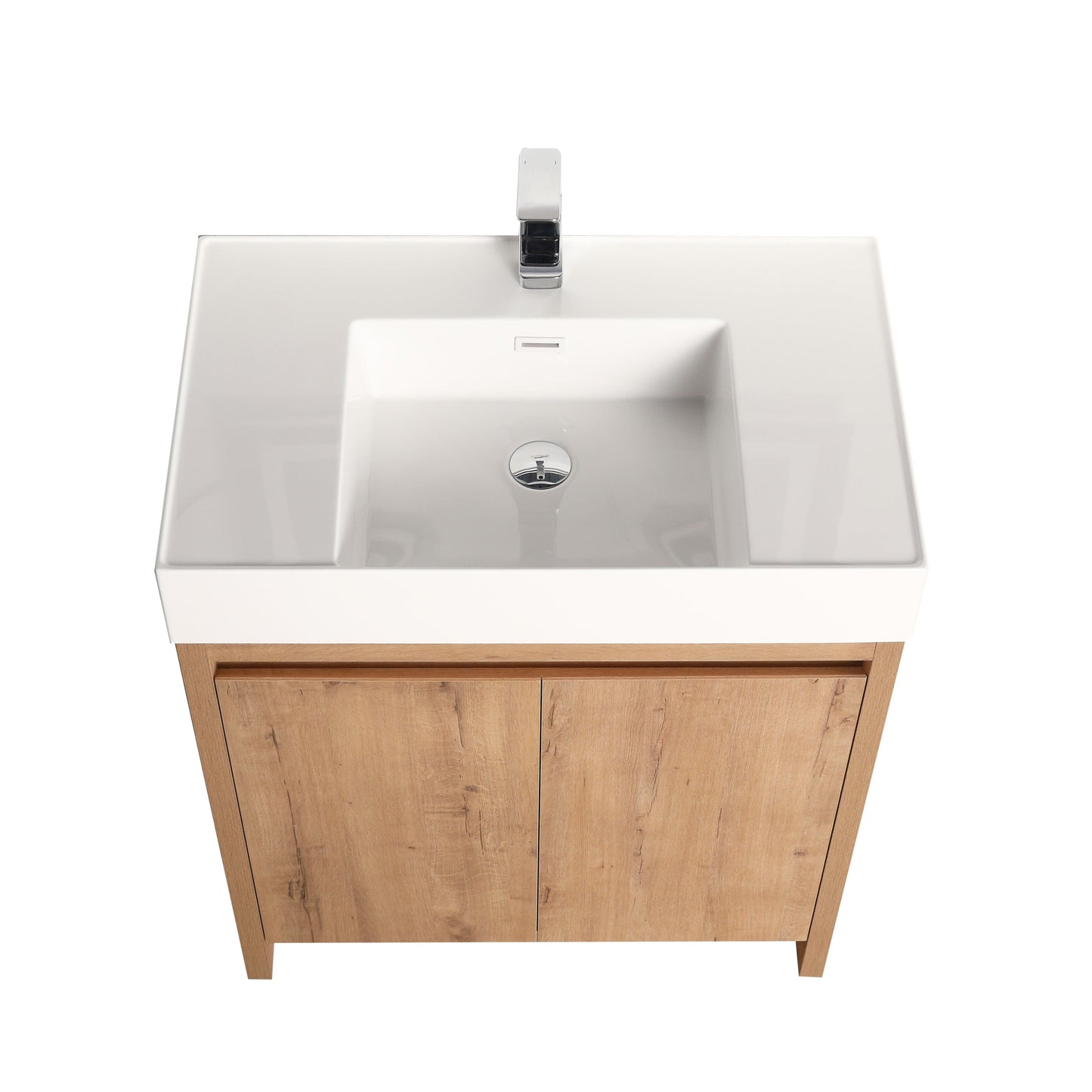 Blossom V8038 30 29 Blossom Capri 30″ Vanity (Dual LED Illuminated) - Classic Oak V8038 30 29