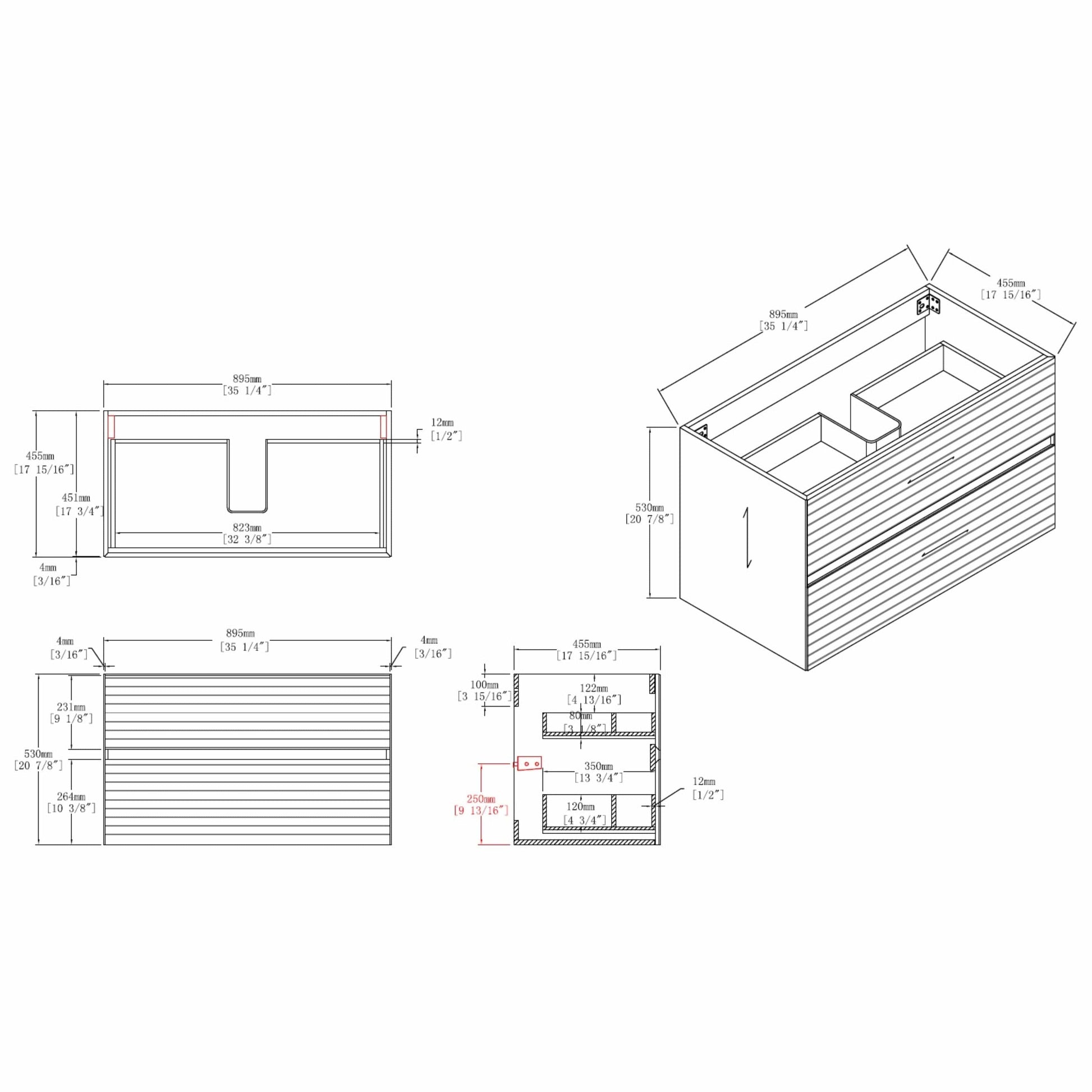 Blossom V8040 72 13 Blossom Annecy 72″ Vanity Double Sink - Maple Strip V8040 72 13