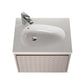 Blossom V8041 24 14 A Blossom Thun 24″ Vanity With Droplet-Shaped Basin (LED Illuminated) - Khaki V8041 24 14 A