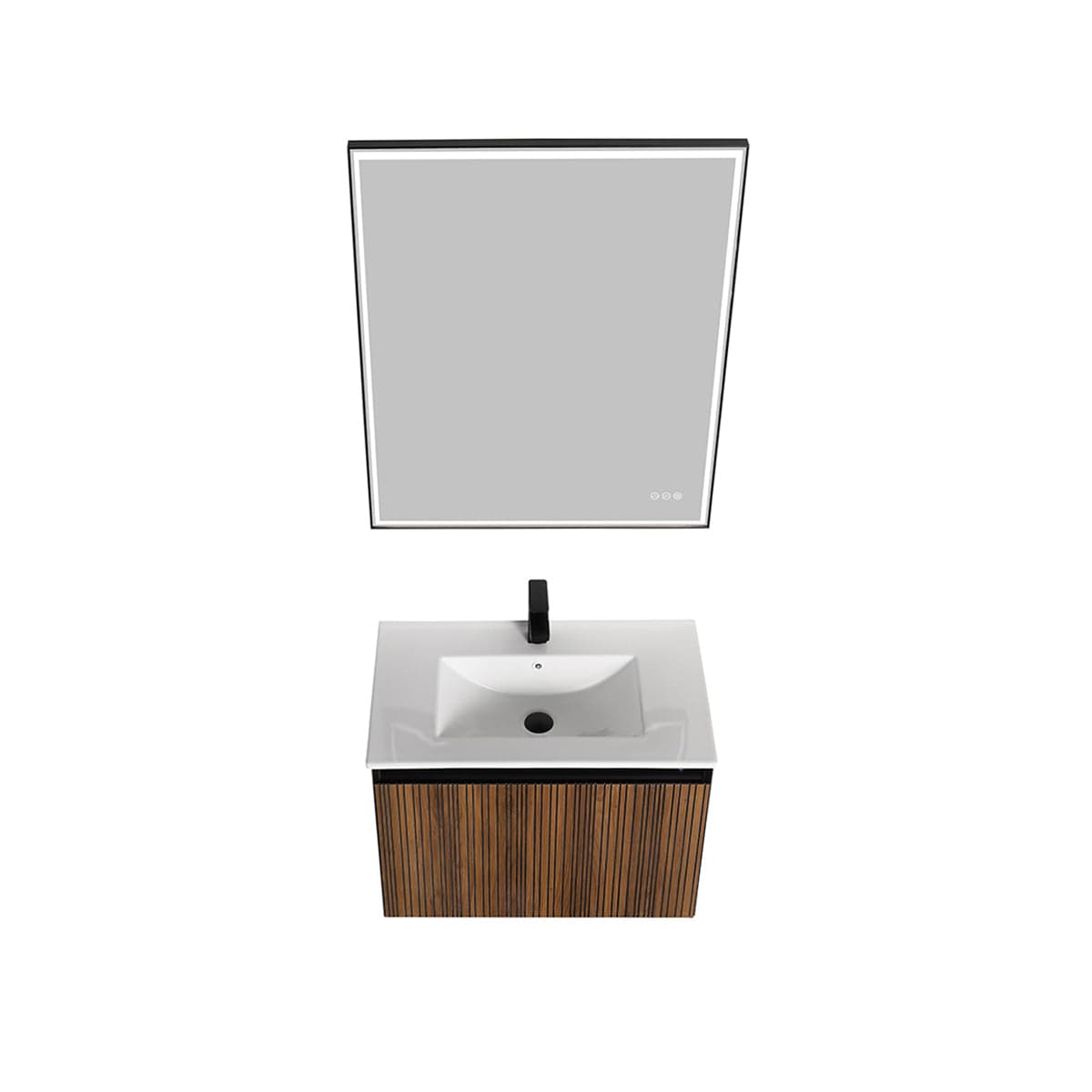 Blossom V8043 30 19 Blossom Lille – 30 Inch Vanity – Brown Walnut Strip - Brown Walnut Strip V8043 30 19