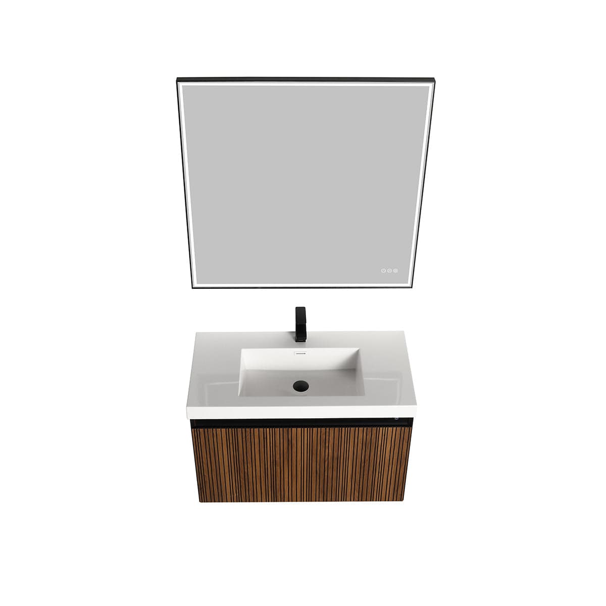 Blossom V8043 36 19 Blossom Lille – 36 Inch Vanity – Brown Walnut Strip - Brown Walnut Strip V8043 36 19