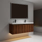 Blossom V8043 48 19 Blossom Lille – 48 Inch Double Vanity – Brown Walnut Strip - Brown Walnut Strip V8043 48 19