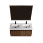 Blossom V8043 48 19 Blossom Lille – 48 Inch Double Vanity – Brown Walnut Strip - Brown Walnut Strip V8043 48 19