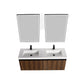 Blossom V8043 60 19 Blossom Lille – 60 Inch Double Vanity – Brown Walnut Strip - Brown Walnut Strip V8043 60 19