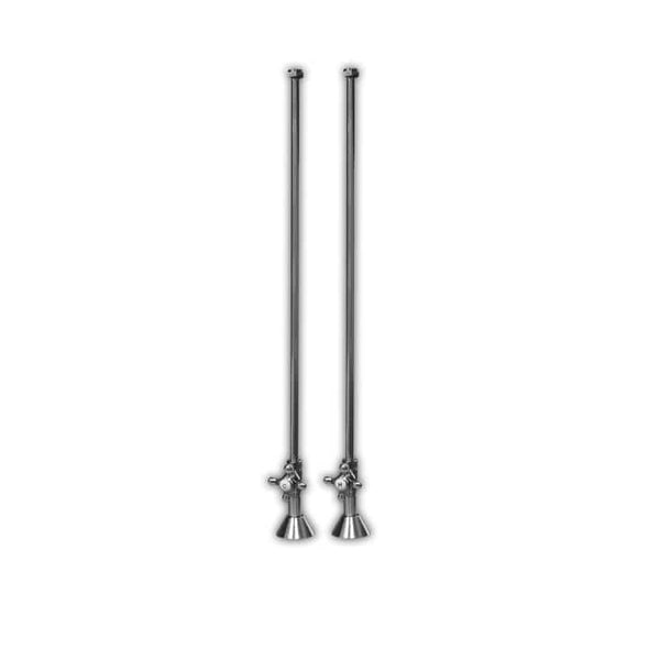 Cambridge Plumbing CAM341D-CP Clawfoot Bathtub Plumbing Deck Mount Supply Lines-Polished Chrome (CAM341D-CP)