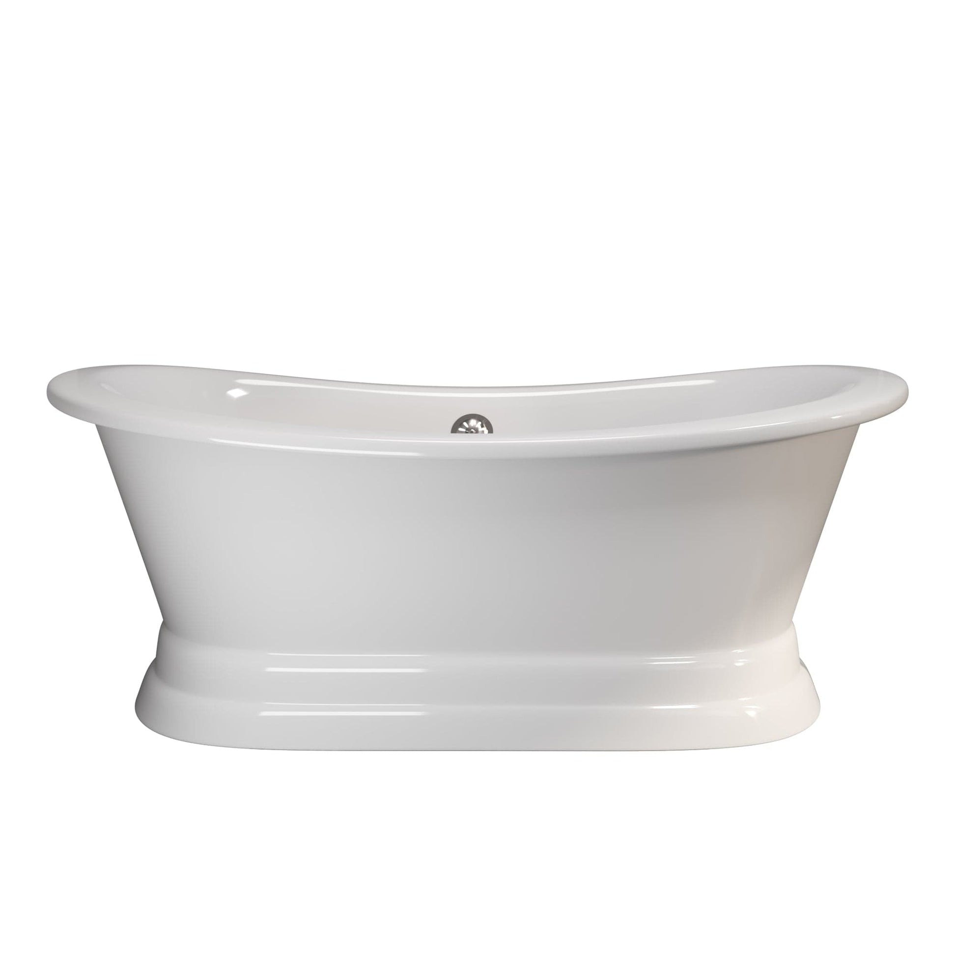 Cambridge Plumbing DES-PED-NH Cast Iron Double Ended Slipper Tub 71" x 30" (No Faucet Drillings) (DES-PED-NH)