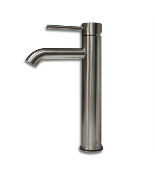 Cambridge Plumbing TFBN Single Stem Tall 12" Brushed Nickel Vanity Faucet (TFBN)