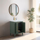 24 Inch Single Sink Bathroom Vanity in Vintage Green with Ceramic Top - Vanity Art VA9024-VG