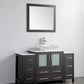 54 Inch Single Sink Bathroom Vanity in Espresso with Marble Countertop - Vanity Art VA3130-54E