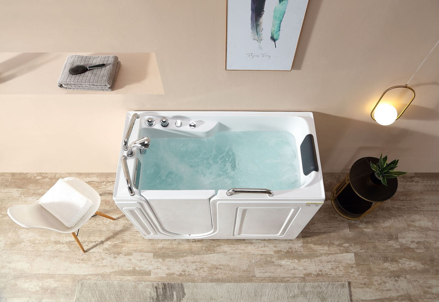 Empava EMPV-53WIT02 Empava - 53WIT02 53 in. Walk-in Whirlpool Bathtub