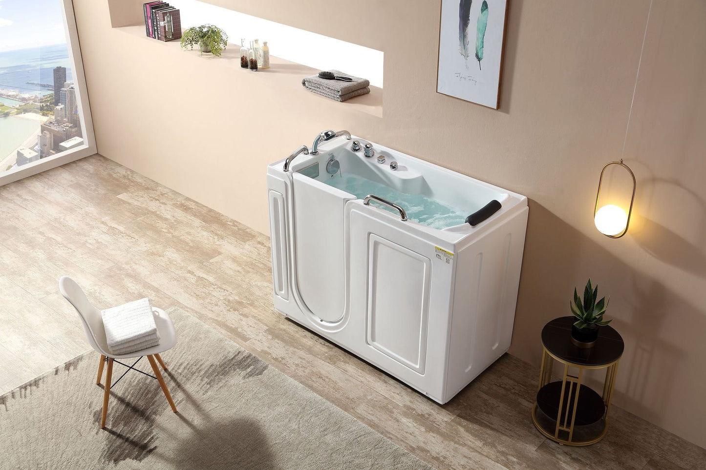 Empava EMPV-53WIT02 Empava - 53WIT02 53 in. Walk-in Whirlpool Bathtub