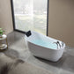 Empava EMPV-59AIS04 Empava - 59AIS04 59 in. Whirlpool Freestanding Acrylic Bathtub