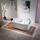 Empava EMPV-59AIS06 Empava - 59AIS06 59 in. Whirlpool Acrylic Alcove Bathtub