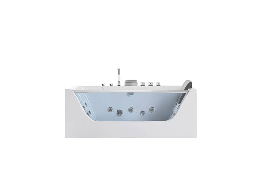 Empava EMPV-59JT408LED Empava - 59JT408LED - 59 in. Whirlpool Rectangular Bathtub