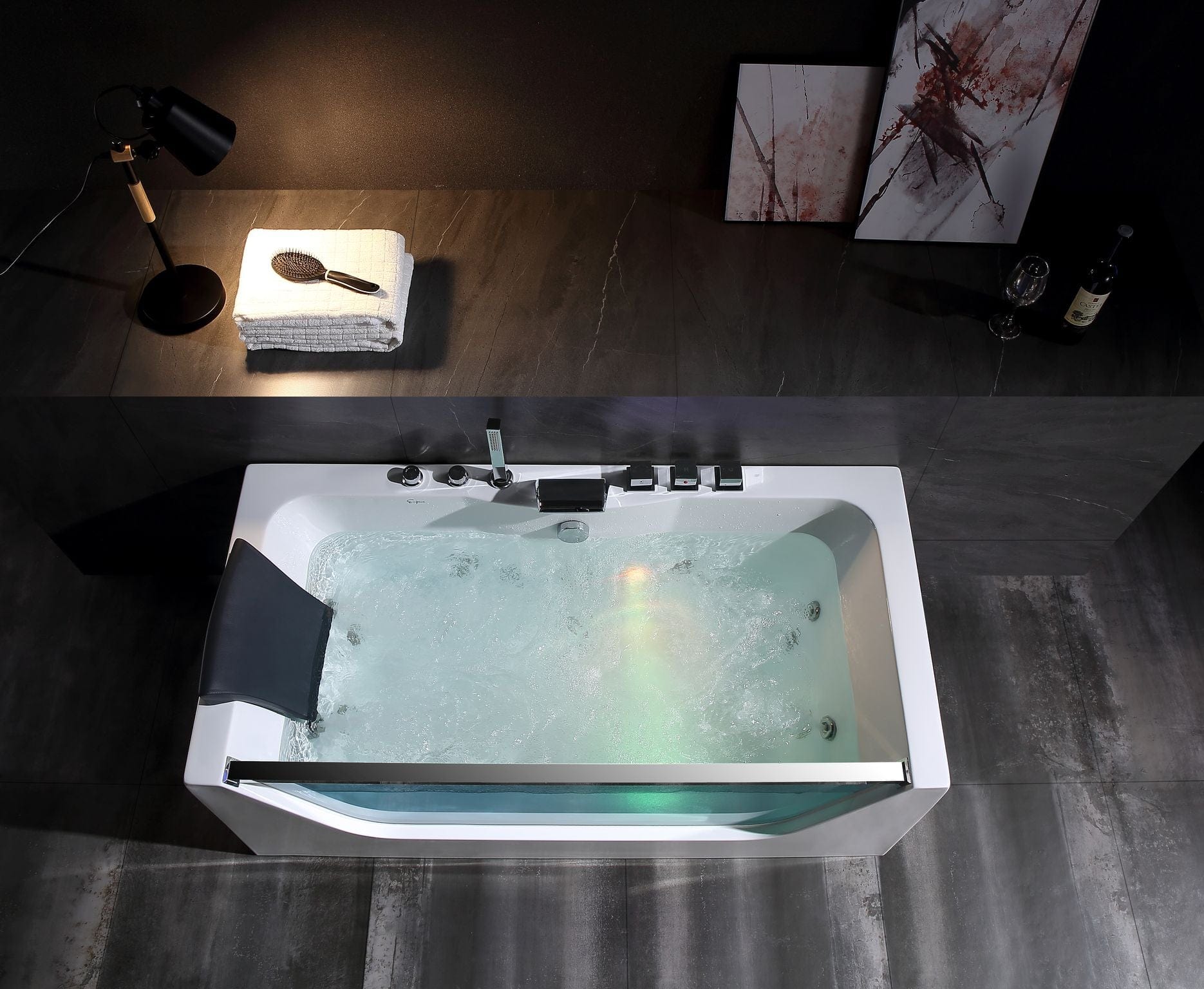 Empava EMPV-59JT408LED Empava - 59JT408LED - 59 in. Whirlpool Rectangular Bathtub