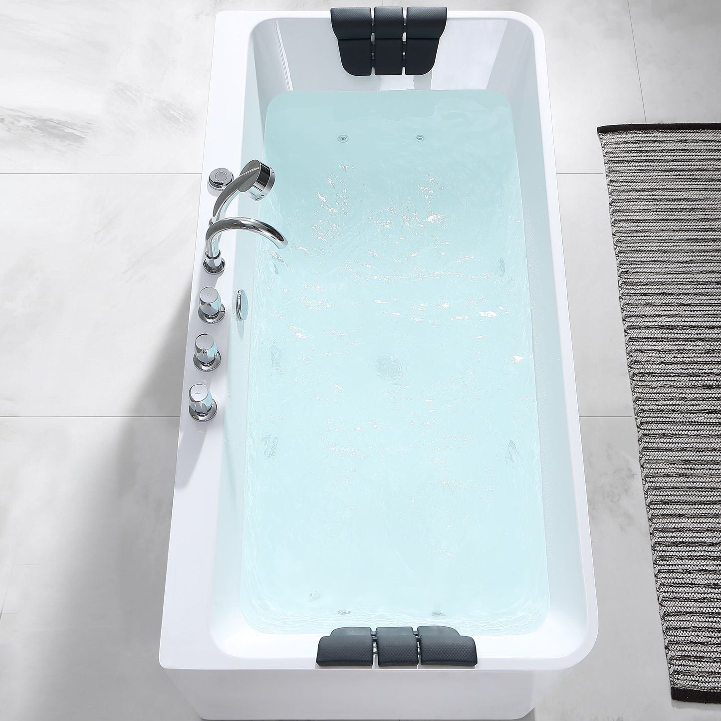 Empava EMPV-67AIS03 Empava - 67AIS03 67 in. Whirlpool Freestanding Bathtub