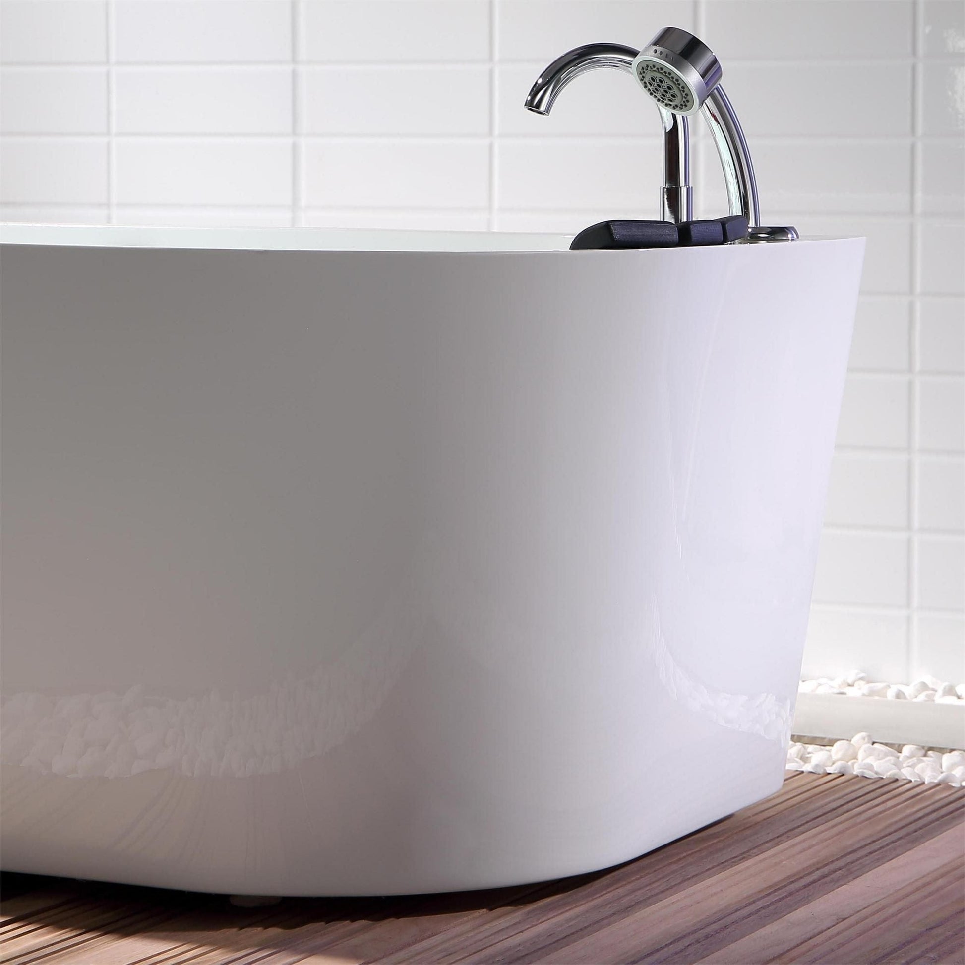 Empava EMPV-67AIS07 Empava - 67AIS07 67 in. Whirlpool Acrylic Alcove Bathtub