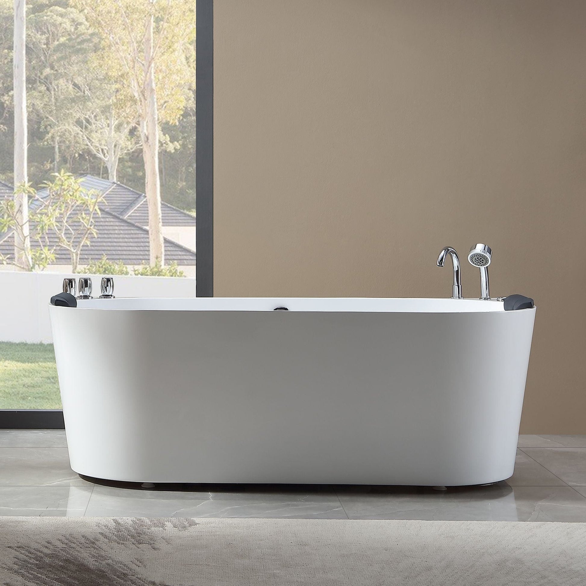 Empava EMPV-67AIS07 Empava - 67AIS07 67 in. Whirlpool Acrylic Alcove Bathtub