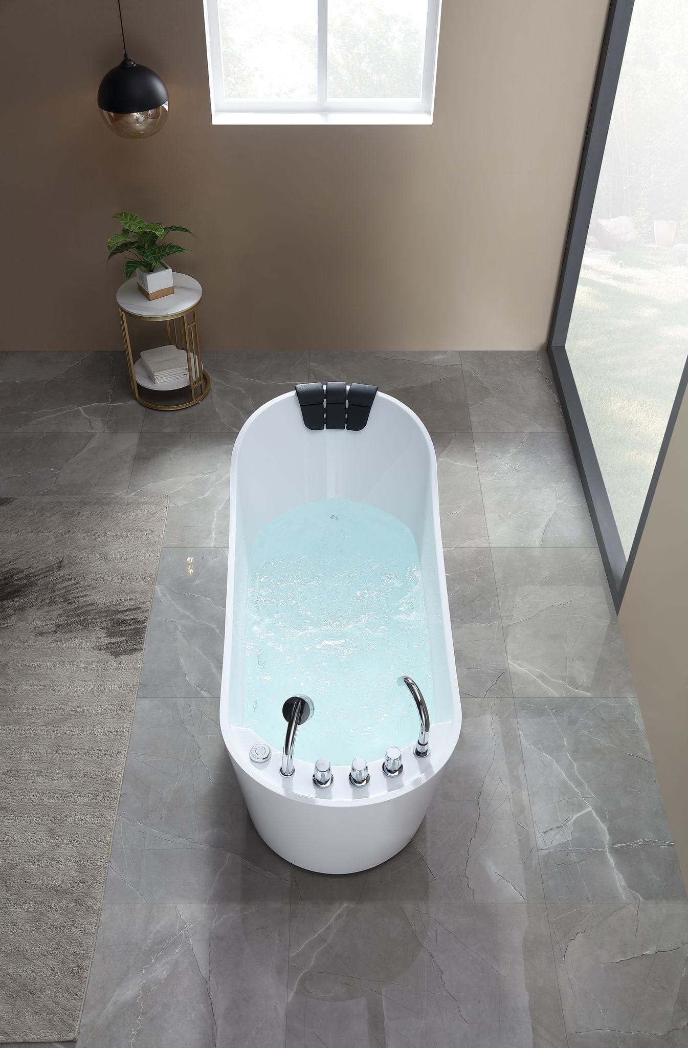 Empava EMPV-67AIS09 Empava - 67AIS09 67 in. Whirlpool Freestanding Acrylic Bathtub