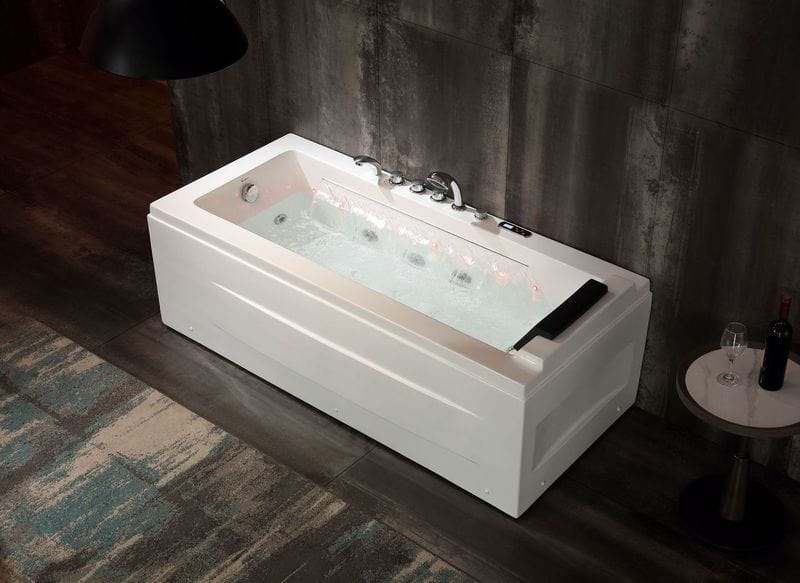 Empava EMPV-67JT351LED Empava - 67JT351LED - 67 in. Whirlpool Rectangular Bathtub