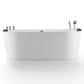 Empava EMPV-71AIS08 Empava - 71AIS08 71 in. Whirlpool Acrylic Alcove Bathtub