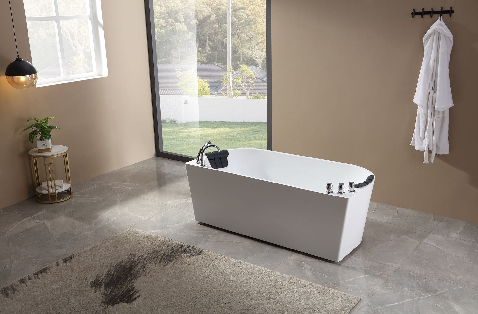 Empava EMPV-71AIS08 Empava - 71AIS08 71 in. Whirlpool Acrylic Alcove Bathtub