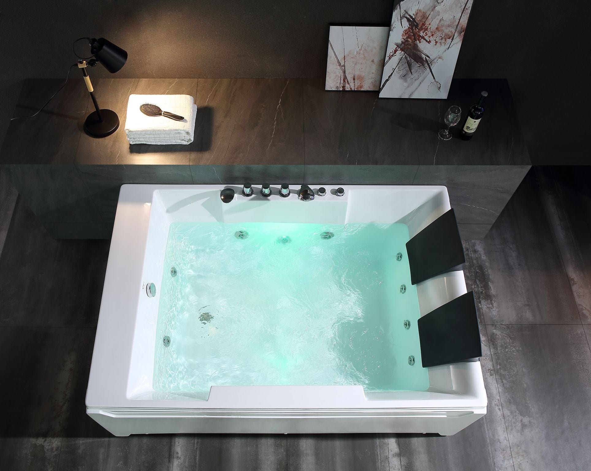 Empava EMPV-72JT367LED Empava - 72JT367LED 72 in. Whirlpool Rectangular Bathtub