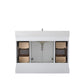 48 Inch Single Sink Bathroom Vanity in White with Marble Countertop & Backsplash - Vanity Art VA5048-W