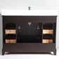 60 Inch Single Sink Bathroom Vanity in Espresso with White Marble Countertop - Vanity Art VA1060SE