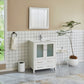 30 Inch Single Sink Bathroom Vanity in White with Ceramic Countertop - Vanity Art VA3030W