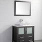 36 Inch Single Sink Bathroom Vanity in Espresso with Marble Countertop - Vanity Art VA3136E