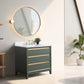 36 Inch Single Sink Bathroom Vanity in Vintage Green with Marble Countertop - Vanity Art VA8036-VG