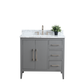 36 Inch Single Sink Bathroom Vanity in Cashmere Gray with Marble Countertop - Vanity Art VA9036-G