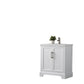 30 Inch Single Sink Bathroom Vanity in White with Ceramic Sink and Countertop - Vanity Art VA5030-W