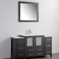 54 Inch Single Sink Bathroom Vanity in Espresso with Ceramic Countertop - Vanity Art VA3030-54E