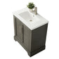 30 Inch Single Sink Bathroom Vanity in Gray with Ceramic Sink and Countertop - Vanity Art VA5030-SG